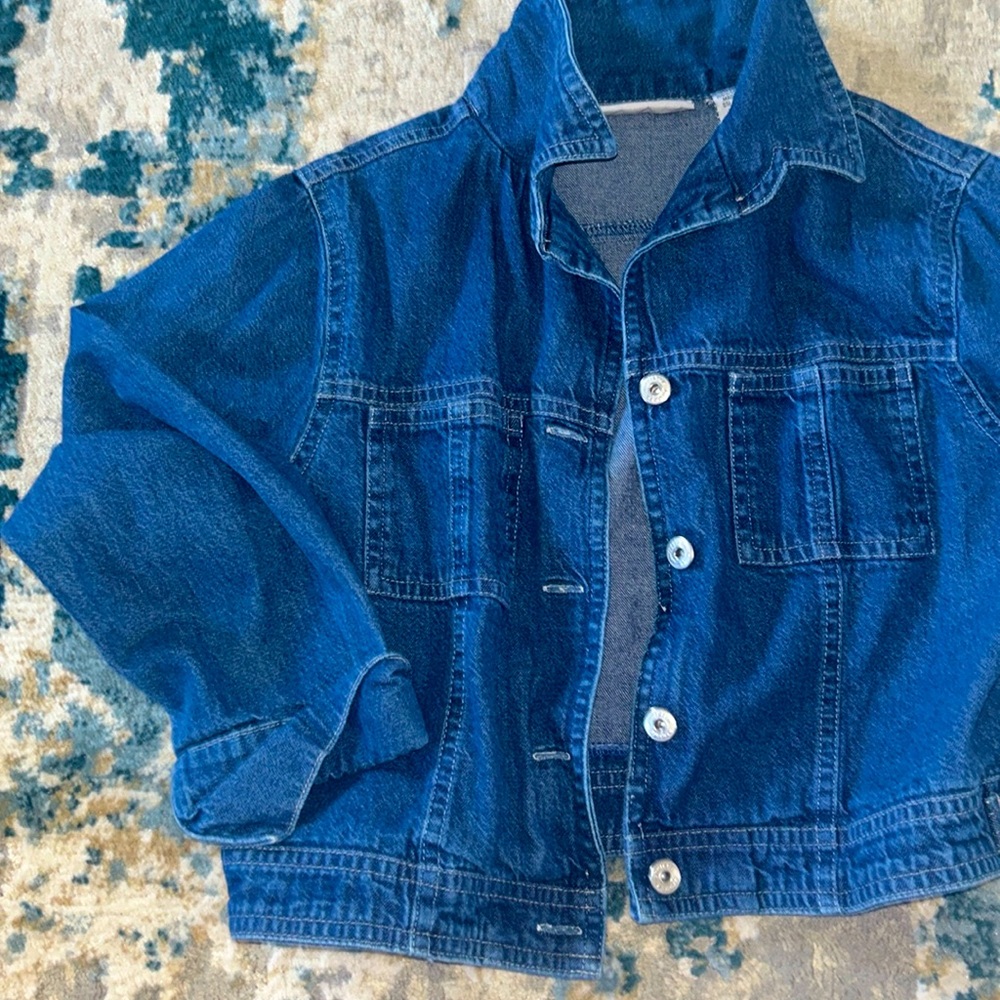 TEEN cropped jean jacket